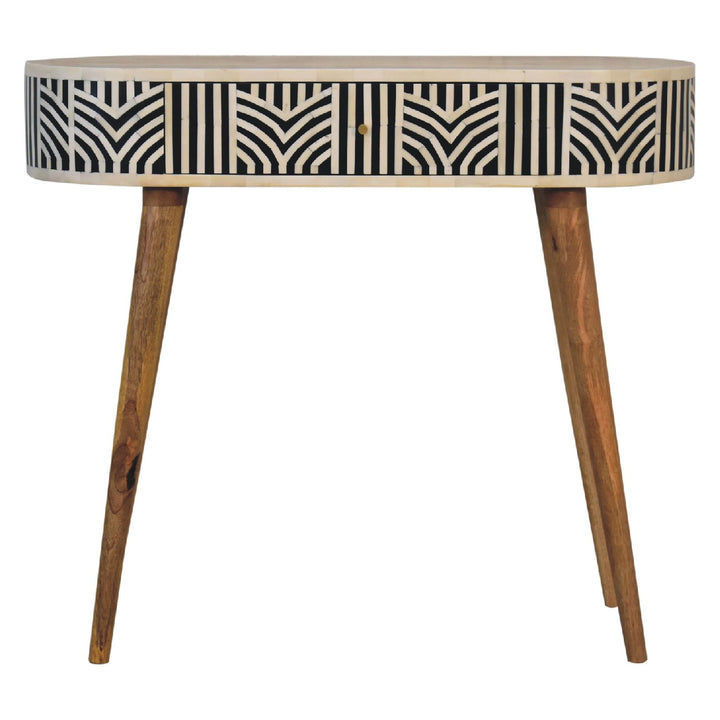 Solid Wood Edessa Bone Inlay Console Table