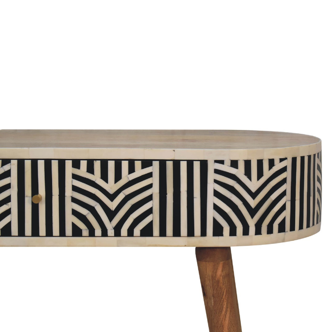 Solid Wood Edessa Bone Inlay Console Table