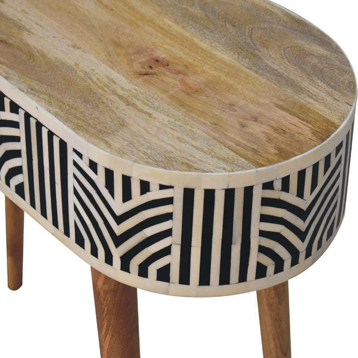 Solid Wood Edessa Bone Inlay Console Table