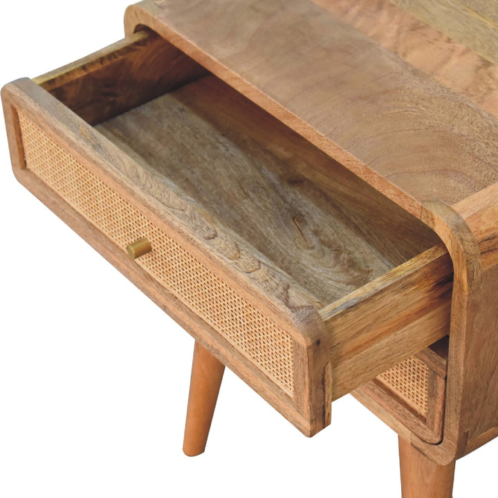 Close-knit 2-Drawer Nightstand, Nordic Legs, Oak, Light Brown