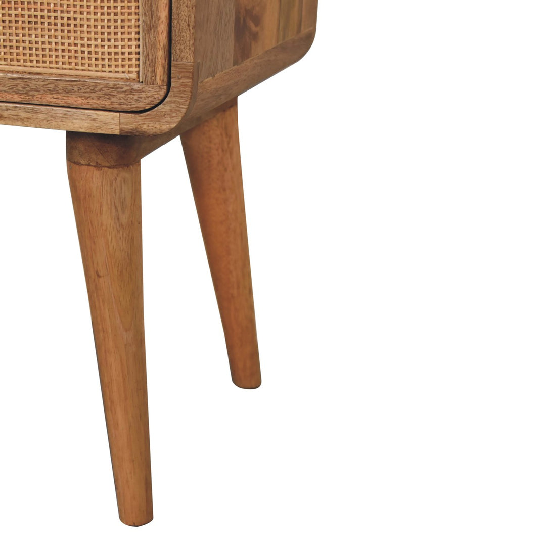 Close-knit 2-Drawer Nightstand, Nordic Legs, Oak, Light Brown