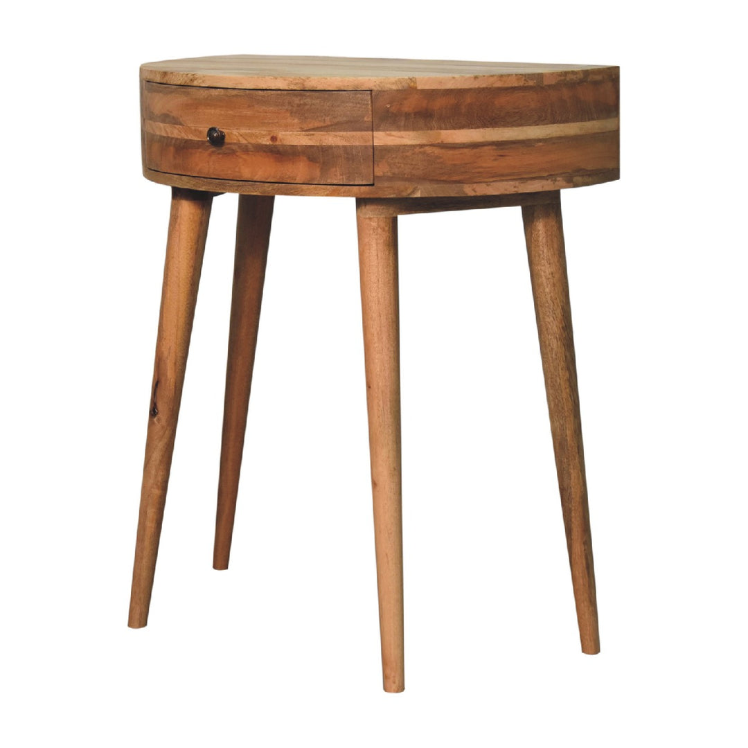 Solid Wood Odyssey Console Table, 1-Drawer, Oak-ish, Light Brown