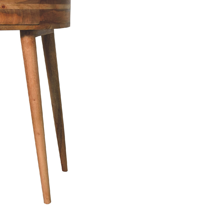 Solid Wood Odyssey Console Table, 1-Drawer, Oak-ish, Light Brown
