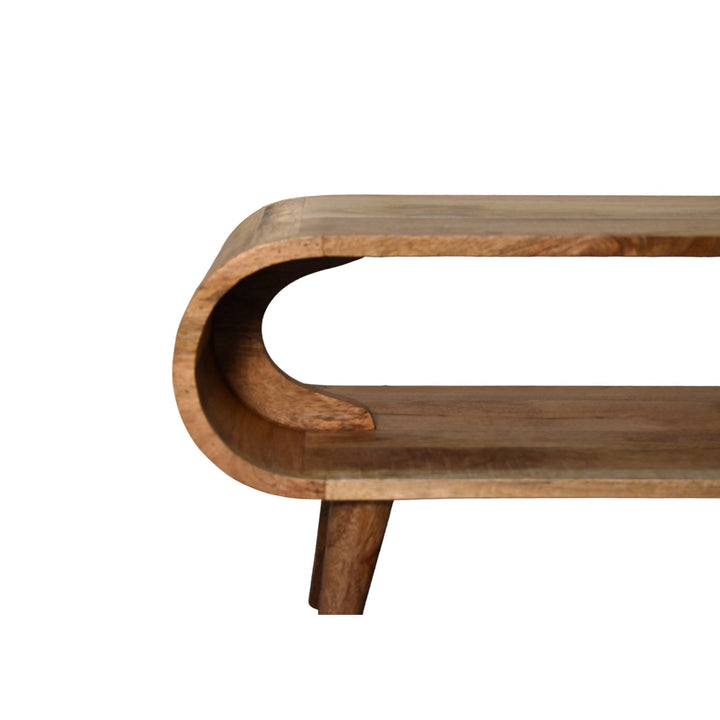 Amaya Nordic Style Oak-ish Coffee Table, Nordic Lega, Open storage