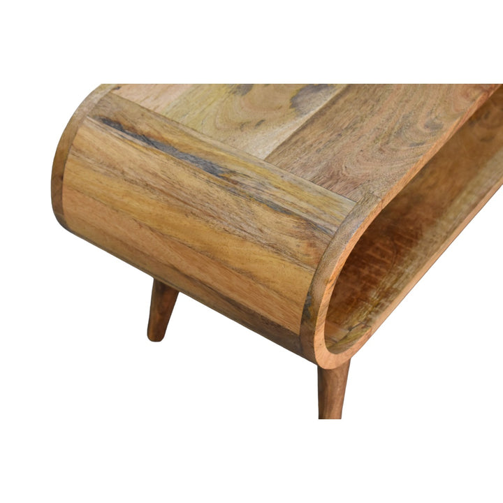 Amaya Nordic Style Oak-ish Coffee Table, Nordic Lega, Open storage