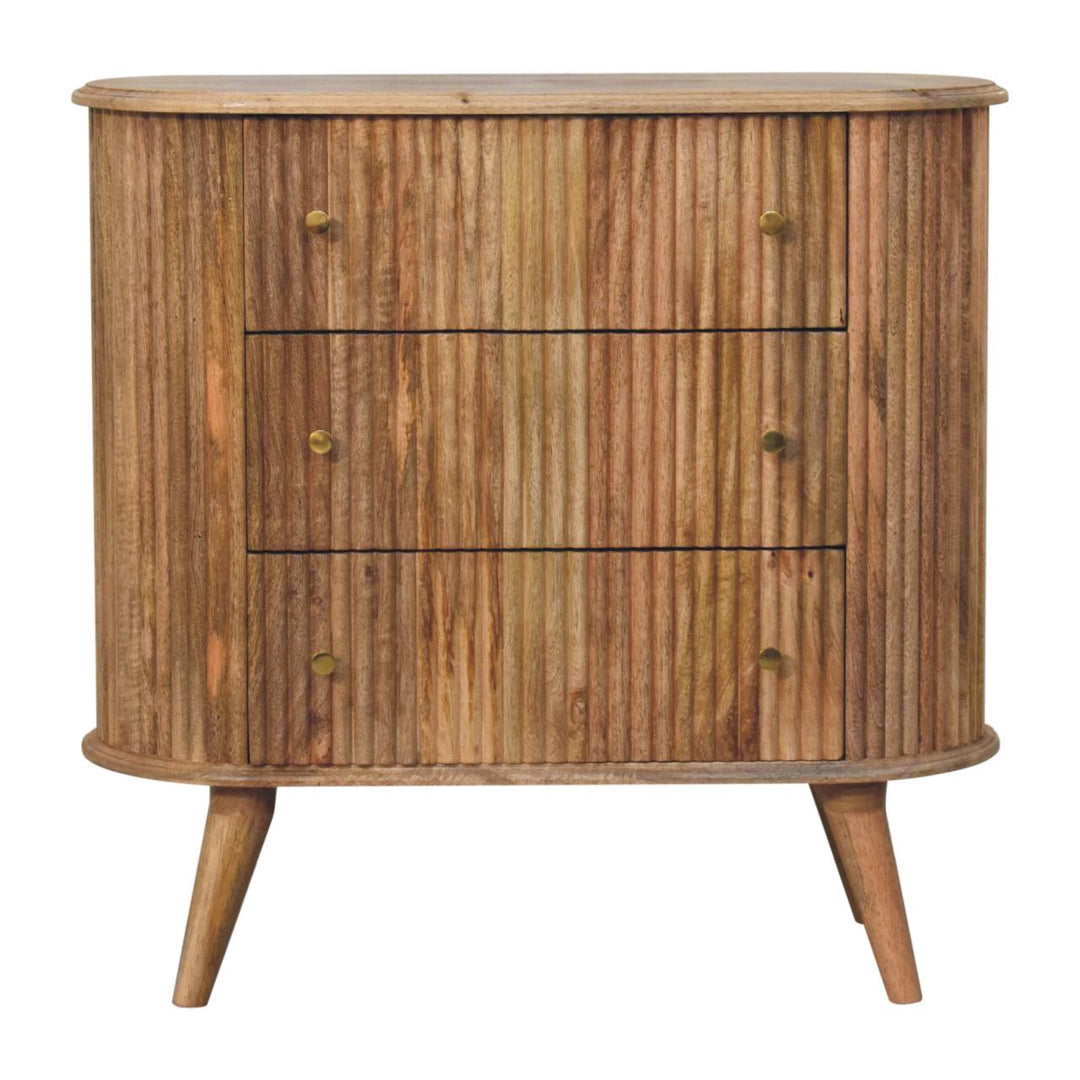 Soba Nordic Chest, 3-Drawers, Nordic Legs, Light Brown