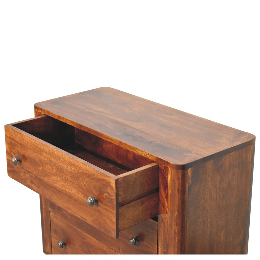 Solid Wood Bera Chest, 3 Drawers, Brown
