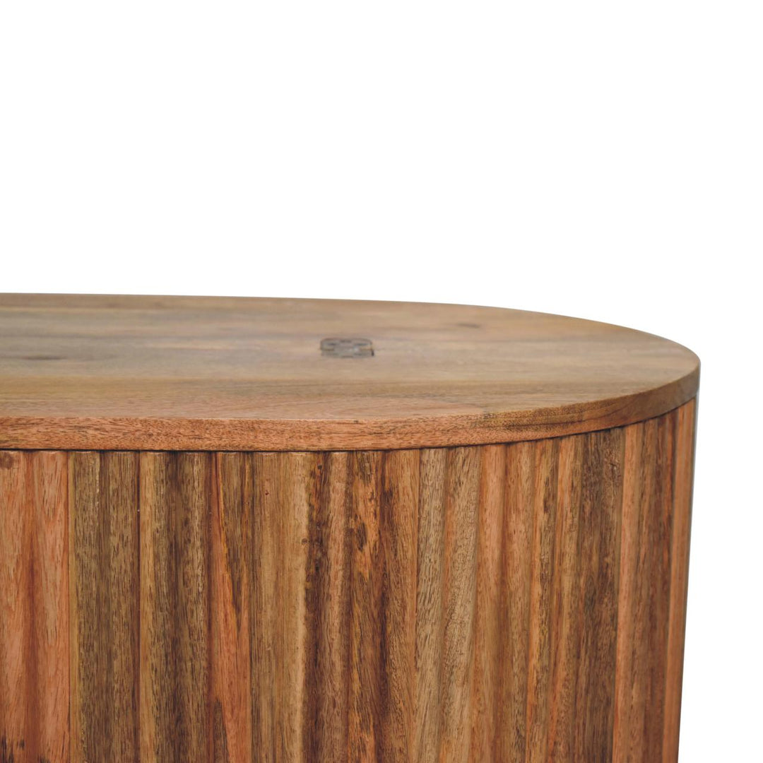 Solid Wood Soba Ball Lid-Up Coffee Table, Light Brown