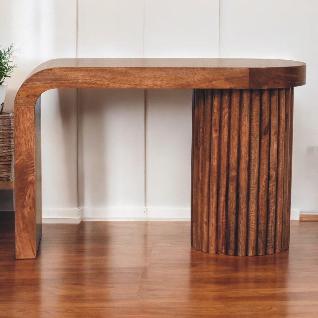 Solid Wood Honey Caramel Serenity Coffee Table, Brown