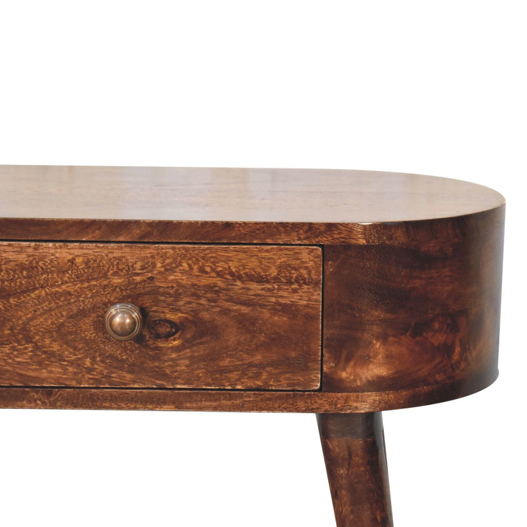 Solid Wood Mini Albion California Walnut Bedside