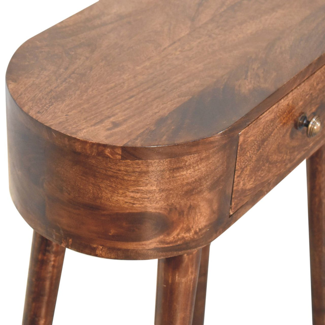 Solid Wood Mini Albion California Walnut Bedside