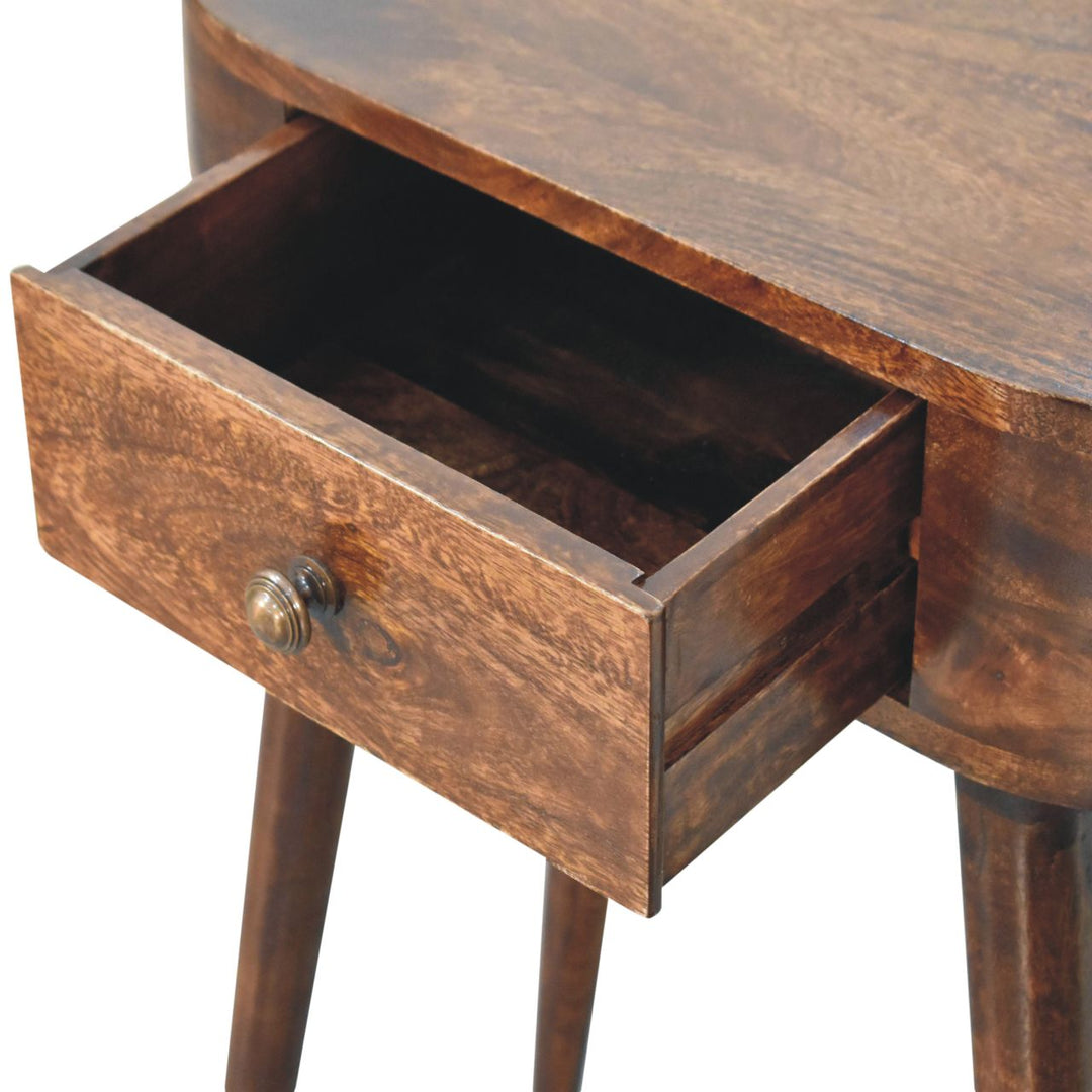 Solid Wood Mini Albion California Walnut Bedside