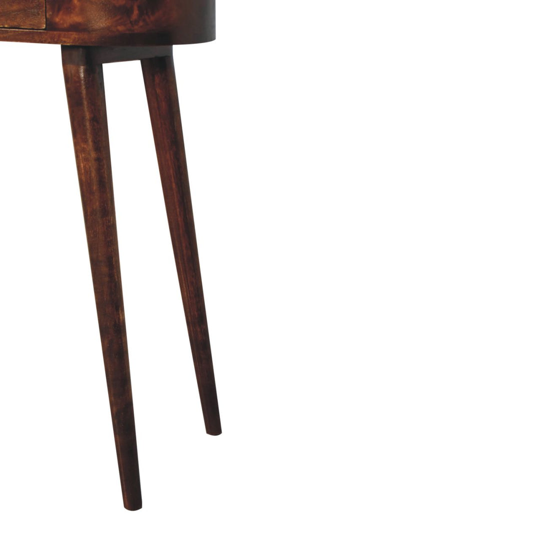Solid Wood Mini Albion California Walnut Bedside