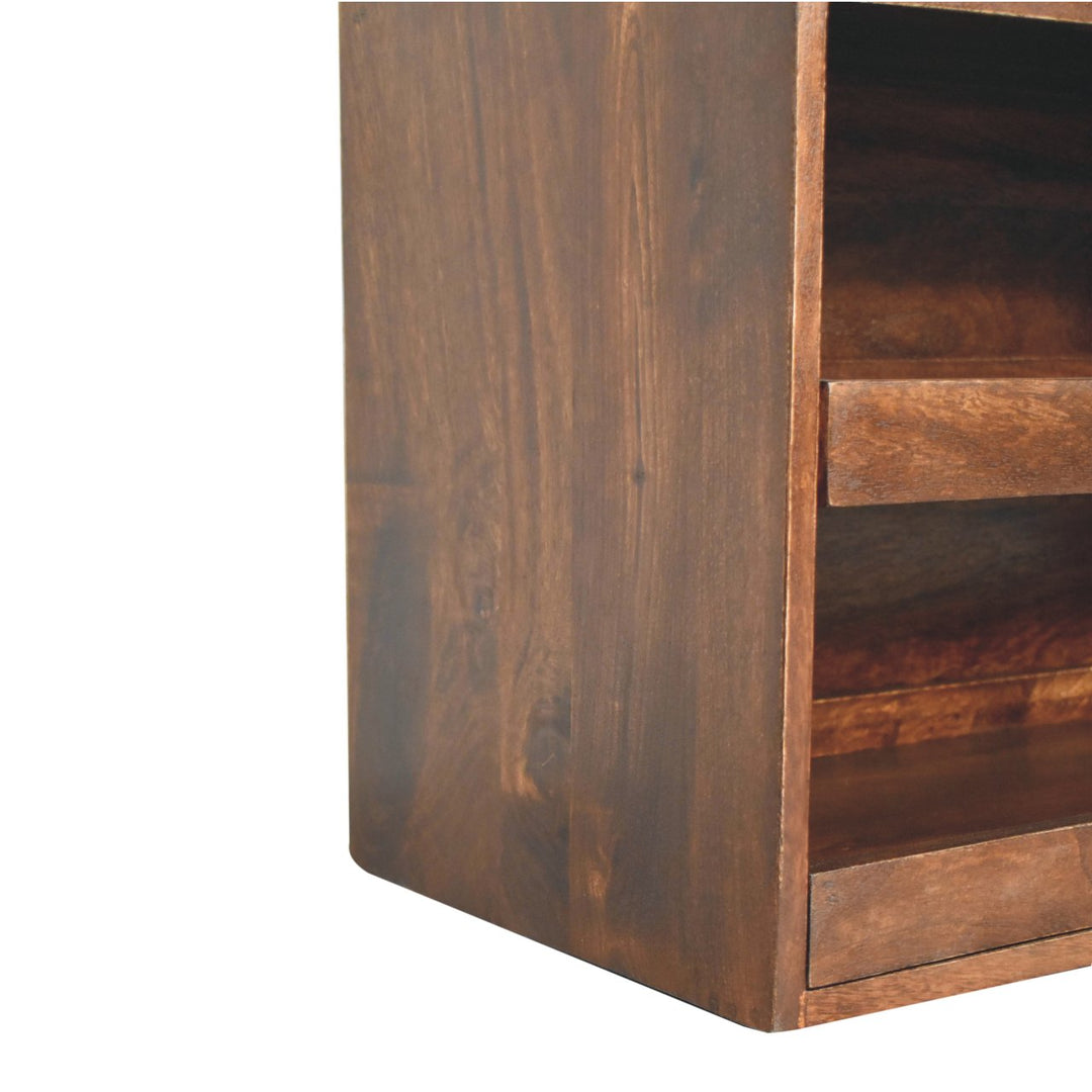 Solid Wood California Walnut & Mud Linen Pull out Shoe Bench, Upholstered, 2 Shelves, Beige and Brown