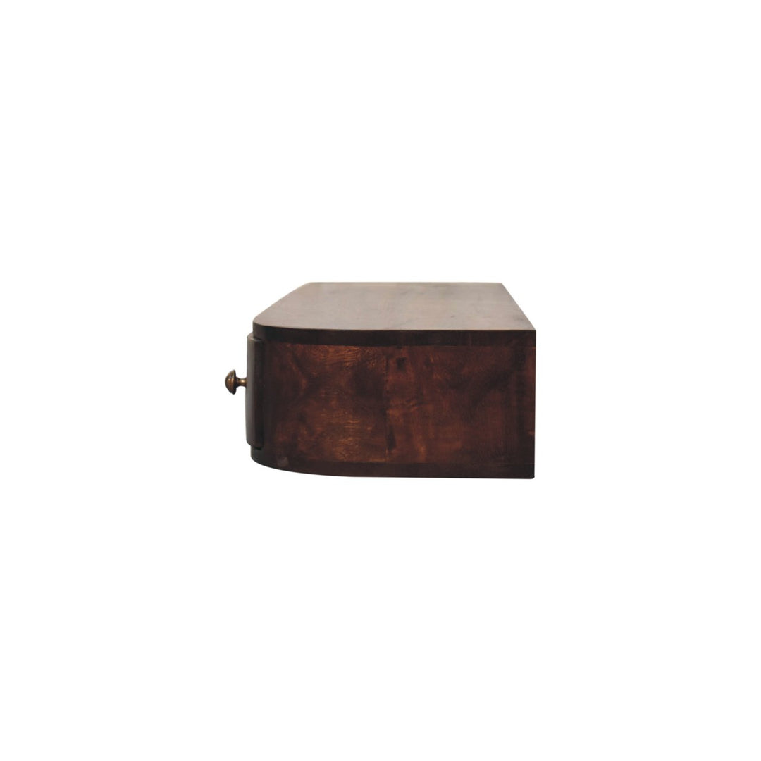 Solid Wood Lunar 2-Drawer Floating Console