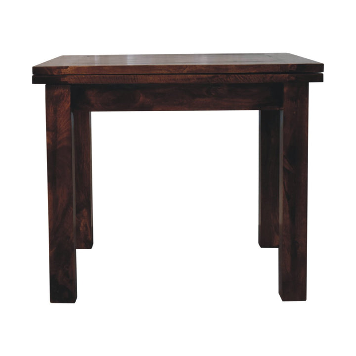 Solid Wood California Walnut Extendable Butterfly Dining Table, Brown