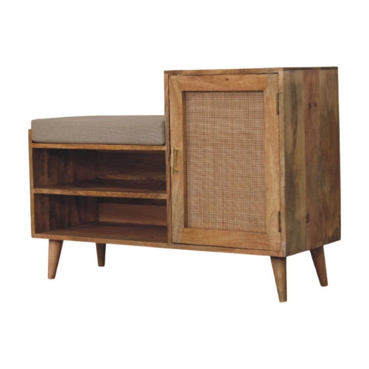 Larissa 2 Slot Oak-ish Bench Unit