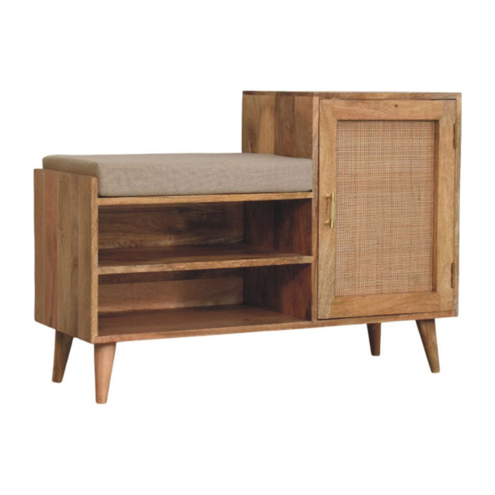 Larissa 2 Slot Oak-ish Bench Unit