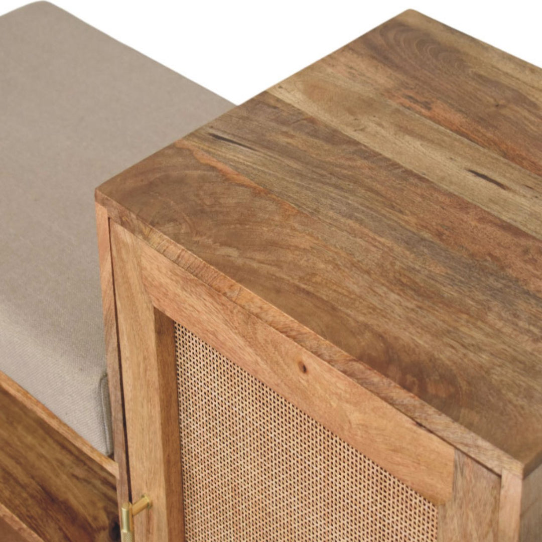 Larissa 2 Slot Oak-ish Bench Unit