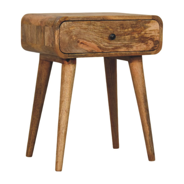 Solid Wood Avora Nightstand with 1-Drawer, Oak-ish, Light Brown