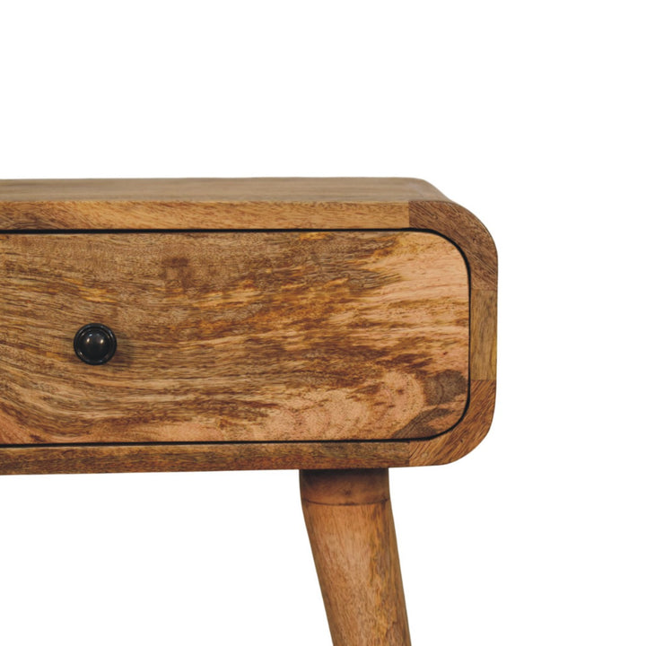 Solid Wood Avora Nightstand with 1-Drawer, Oak-ish, Light Brown