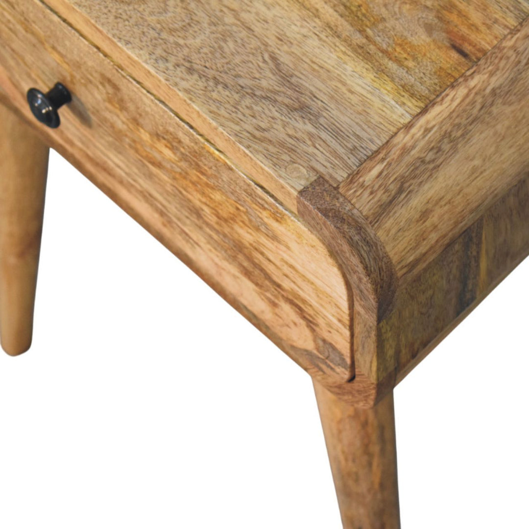 Solid Wood Avora Nightstand with 1-Drawer, Oak-ish, Light Brown