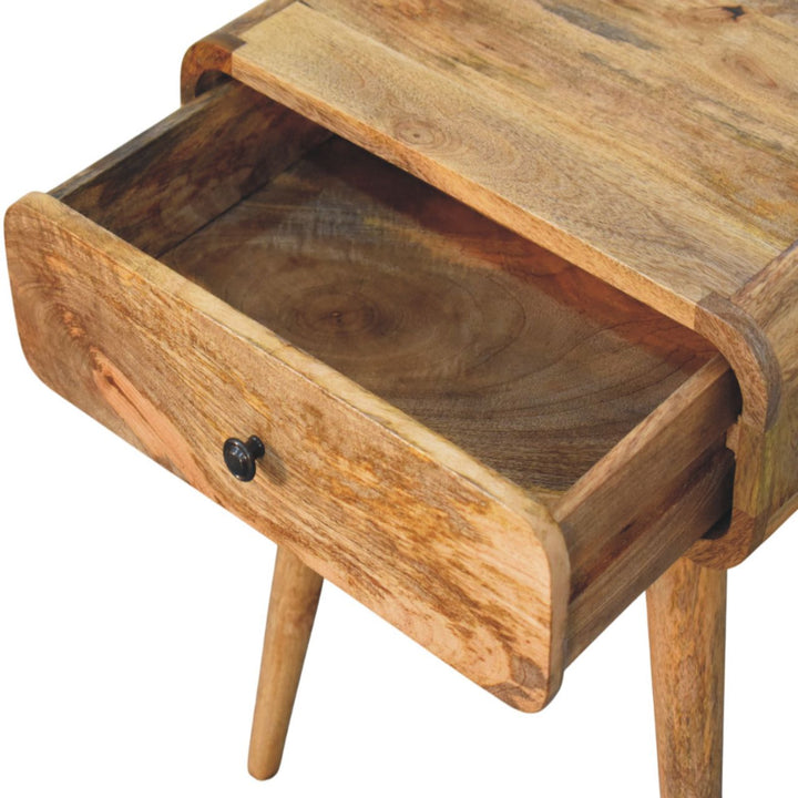 Solid Wood Avora Nightstand with 1-Drawer, Oak-ish, Light Brown