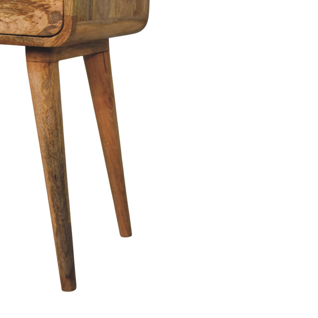 Solid Wood Avora Nightstand with 1-Drawer, Oak-ish, Light Brown