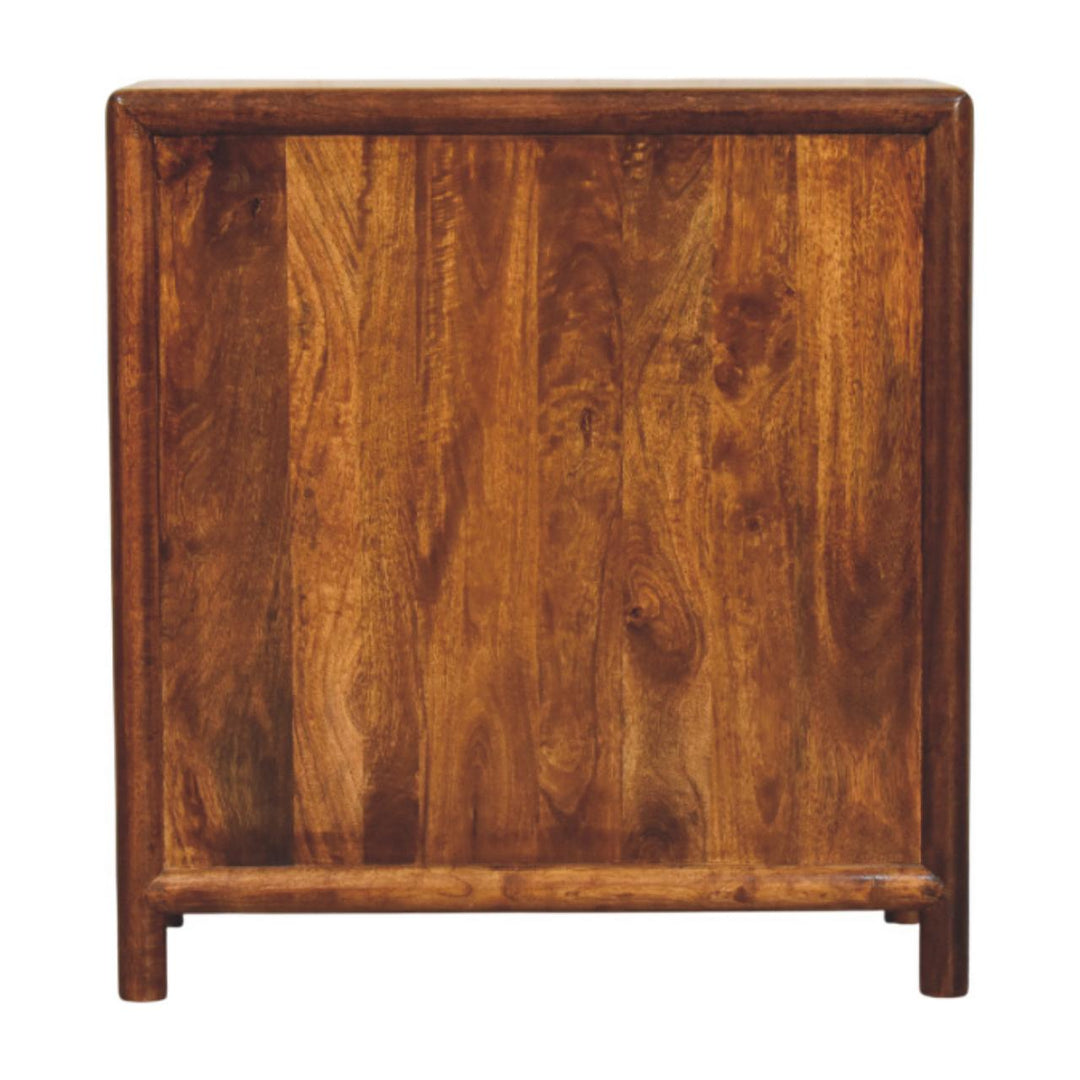 Solid Wood Regency Chest, 3-Drawers, Brown