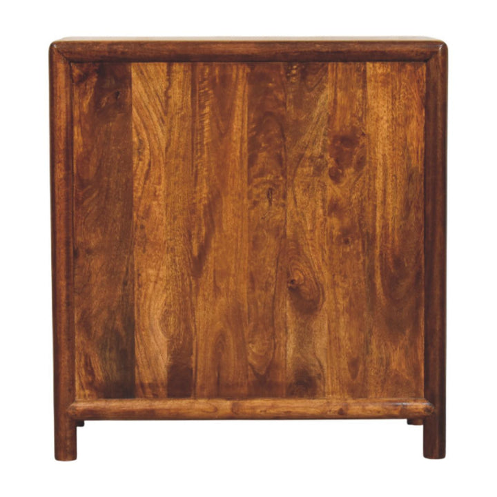 Solid Wood Regency Chest, 3-Drawers, Brown