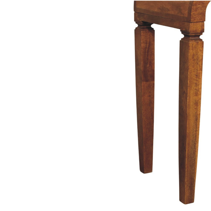 Solid Wood Arcus Console Table,Brown