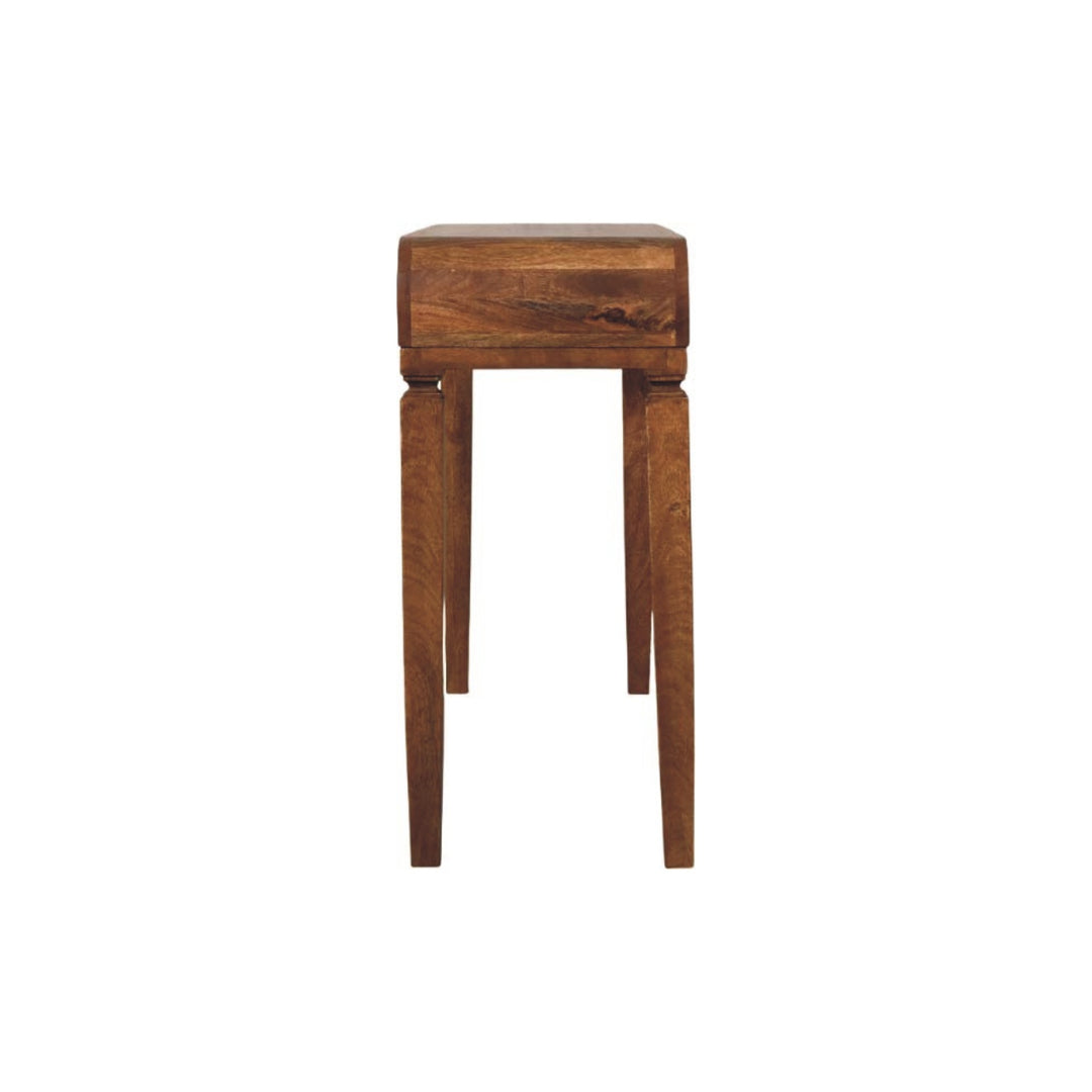 Solid Wood Arcus Console Table,Brown