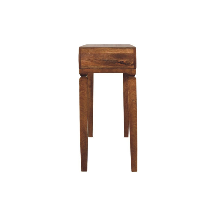 Solid Wood Arcus Console Table,Brown