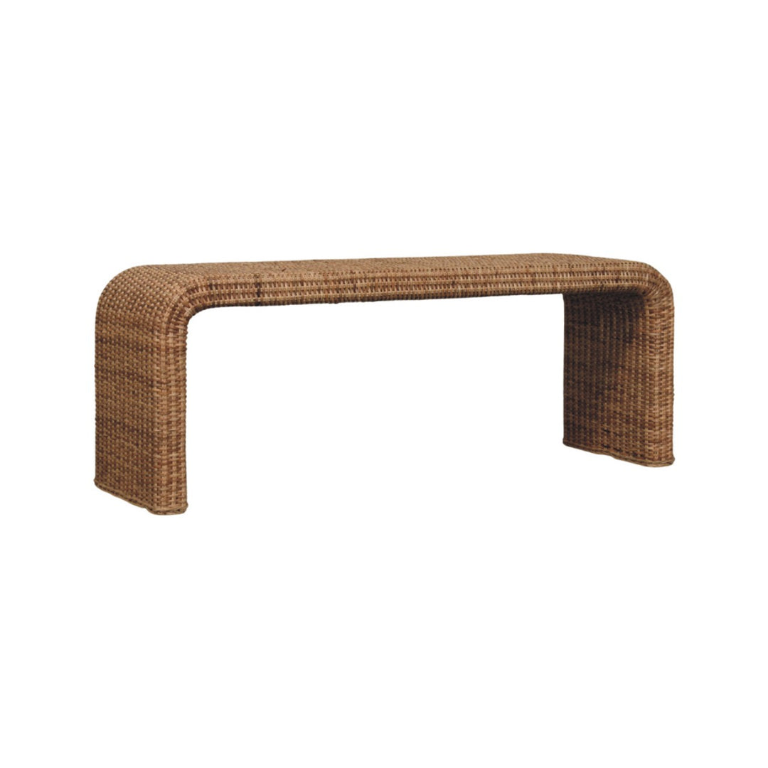Rattan Weave Bench