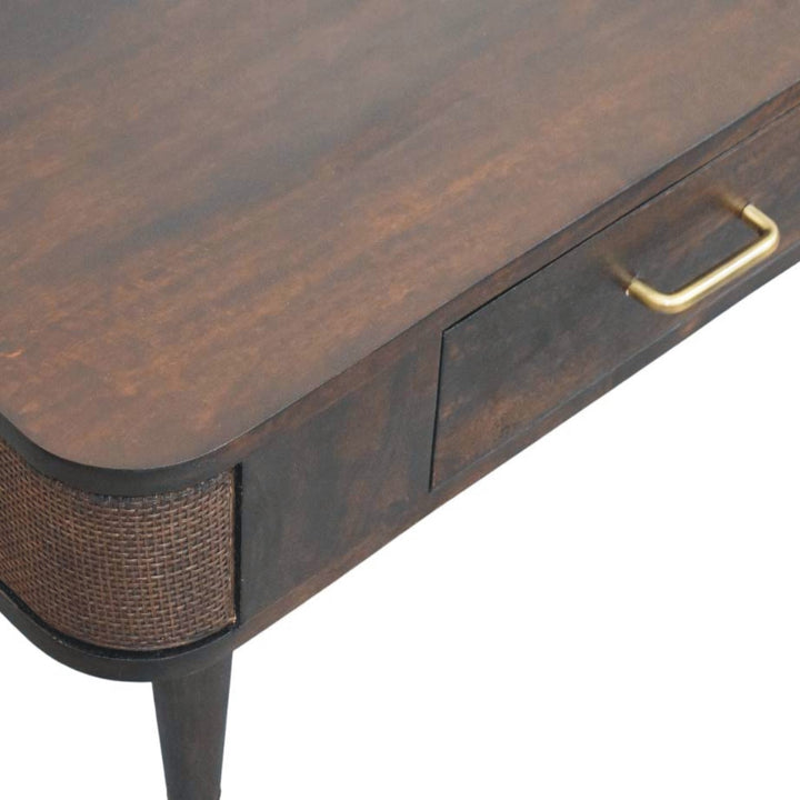 Solid Wood Belmont Coffee Table,Brown,1-Drawer