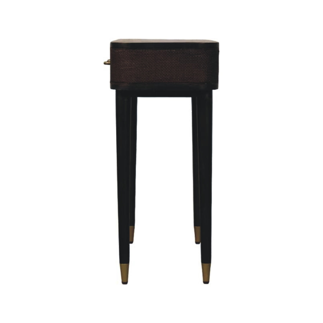 Solid Wood Belmont Console Table,Brown,2-Drawers