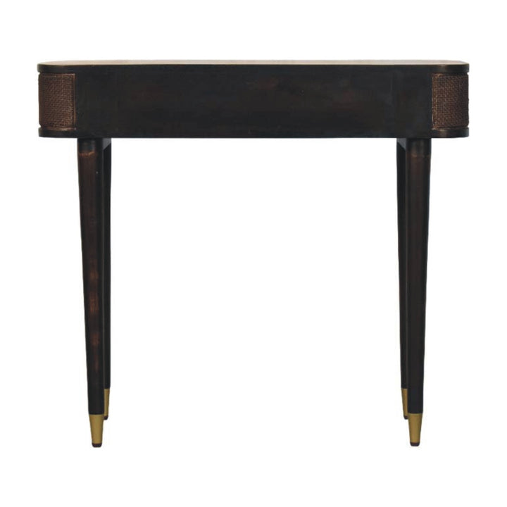 Solid Wood Belmont Console Table,Brown,2-Drawers