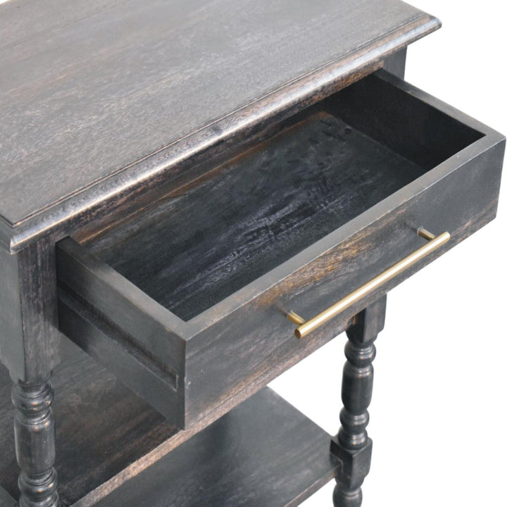 Solid Wood Heritage Turned-Leg Side Table