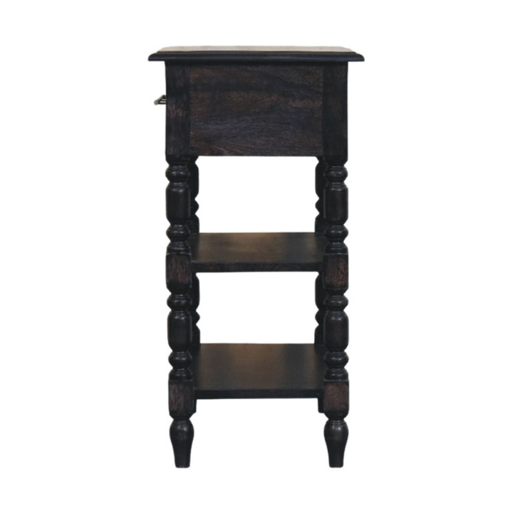 Solid Wood Heritage Turned-Leg Side Table