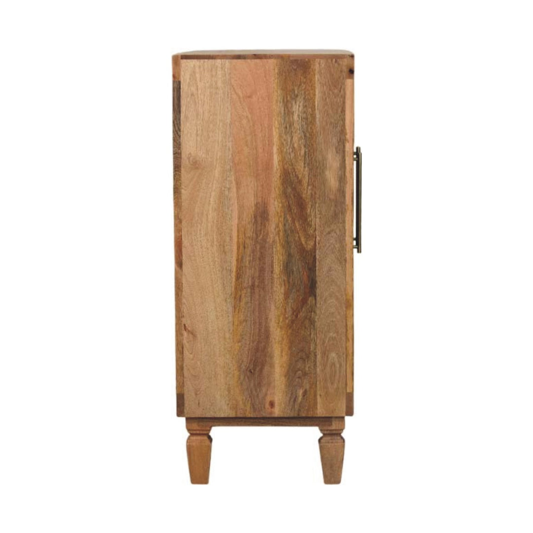 Solid Wood Marbella Cabinet,Brown,2-Drawers