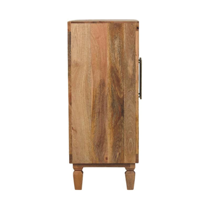 Solid Wood Marbella Cabinet,Brown,2-Drawers