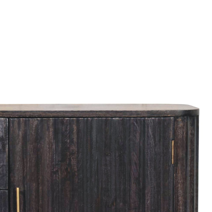 Solid Wood Savoy Sideboard,Grey,2-Doors, 3-Drawers