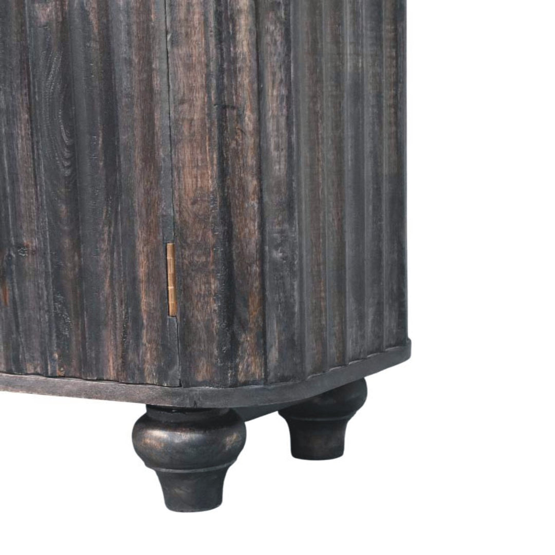 Solid Wood Savoy Sideboard,Grey,2-Doors, 3-Drawers