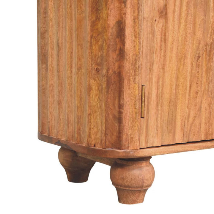 Solid Wood Montara Sideboard,Beige,2-Doors,3-Drawers