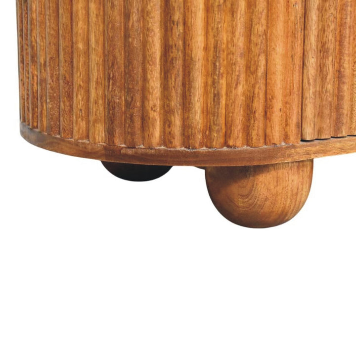 Solid Wood Ridgefront Chest – Amber Oak,6-Drawers