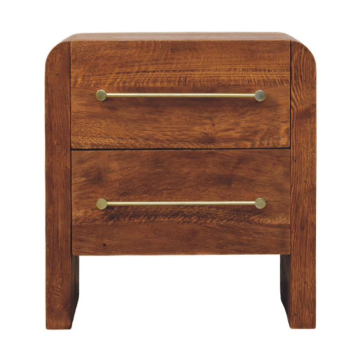Solid Wood Oakline Two Drawer Unit, Brown,2-Drawers