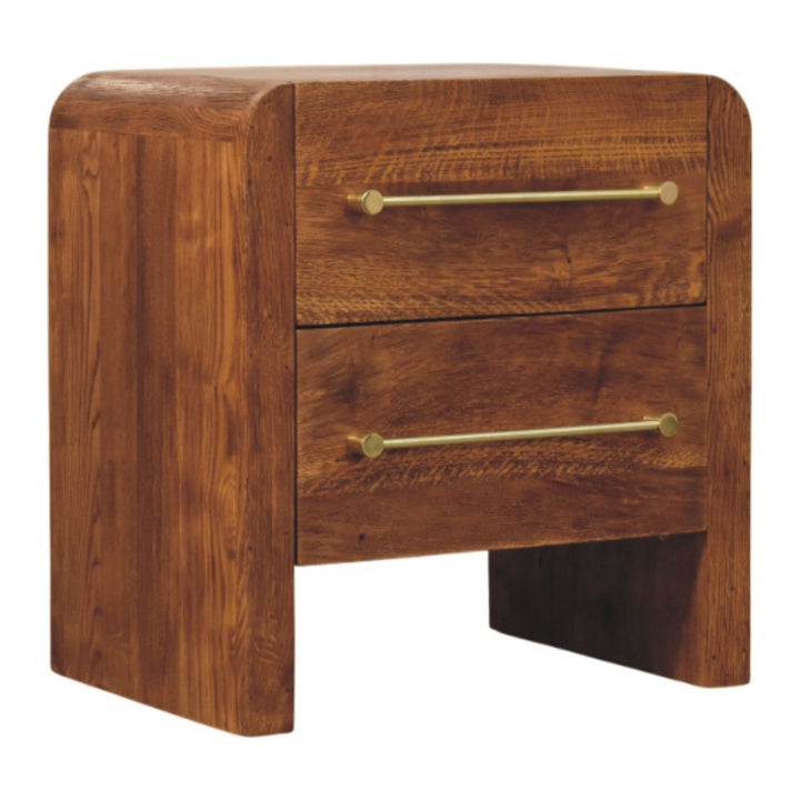 Solid Wood Oakline Two Drawer Unit, Brown,2-Drawers