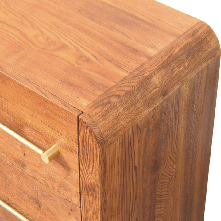 Solid Wood Oakline Two Drawer Unit, Brown,2-Drawers