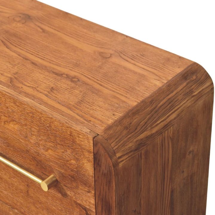 Solid Wood Oakline Four Drawer Chest,Brown,4-Drawers