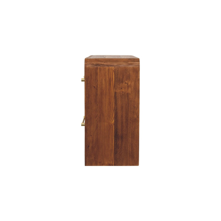 Solid Wood Oakline Four Drawer Chest,Brown,4-Drawers